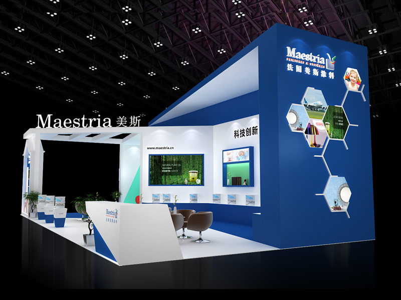 法國(guó)美斯——涂料展設(shè)計(jì)搭建