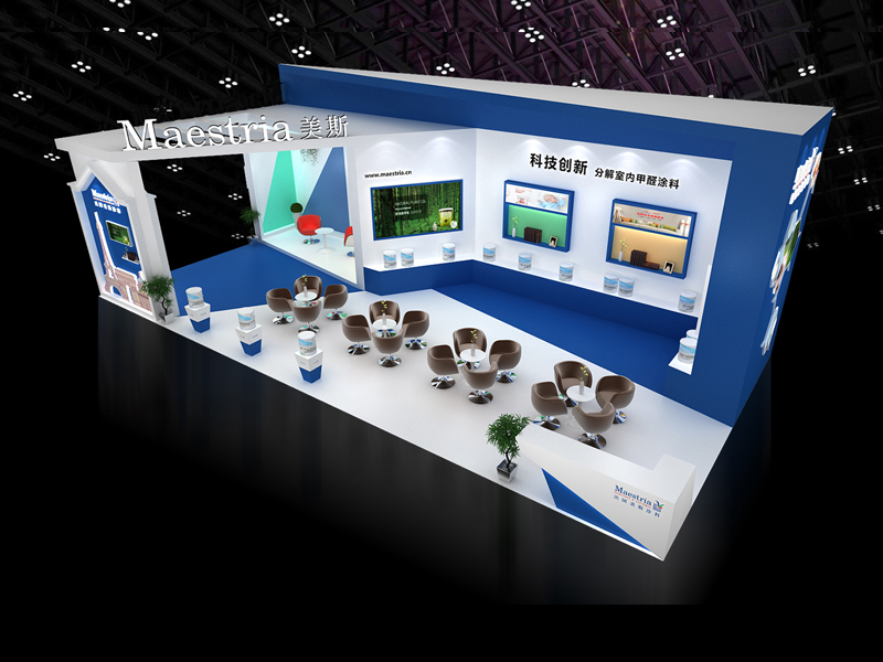 法國(guó)美斯——涂料展設(shè)計(jì)搭建